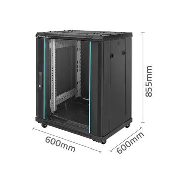 19-tums racksk&aring;p 15U, 600x600x855, st&aring;l