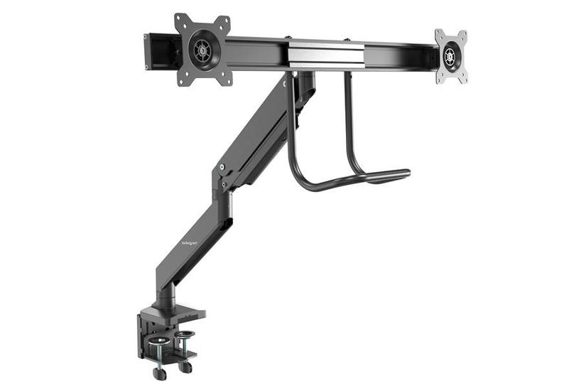 StarTech.com Dubbel monitorarm - Kraftig - Genomf&ouml;ring/Skrivbordf&auml;ste monteringssats - justerbar arm - f&ouml;r 2 monitorer - svart