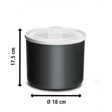 Rommelsbacher IM 12 - sorbetblender - rustfrit stål/sort