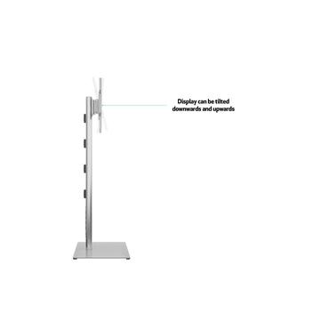 Multibrackets M Public Display Stand 180 HD Single Silver w. Floorbase st&auml;ll - f&ouml;r LCD-display - silver