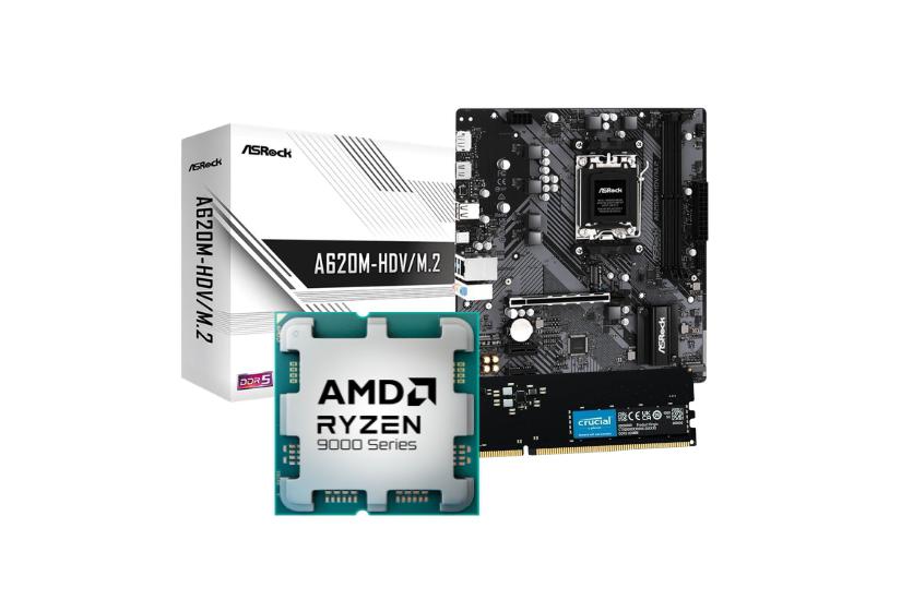 AMD 9600X - A620M - 16GB DDR5 PC Opgraderingspakke