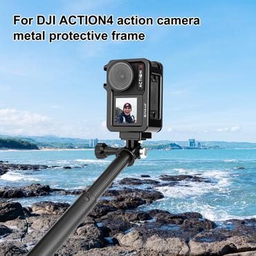 Metal Cage with Cold Shoe PULUZ for DJI Osmo Action 4/3