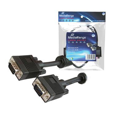 MediaRange MRCS106 VGA kabel 5 m VGA (D-Sub) Sort