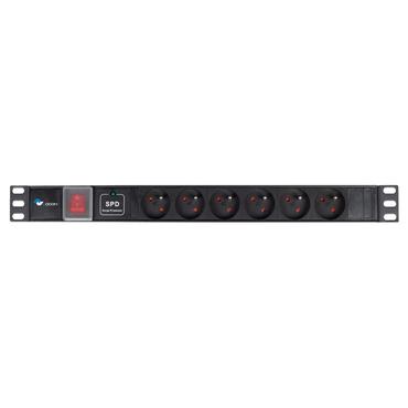 POWER STRIP 19" - 6 WAYS - 1U