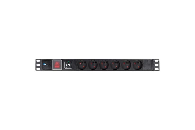 POWER STRIP 19" - 6 WAYS - 1U