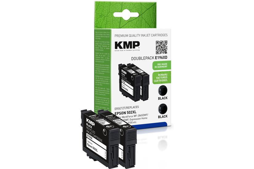 KMP Patrone Epson Pro WF-2865DWF ers. 502XL T02W14 2 x black