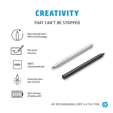 HP Genopladelig -vippepen med MPP 2.0 (sort)