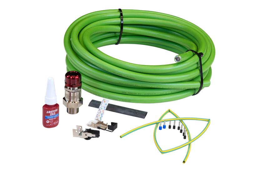 AXIS ASKDP03-T Armored - n&auml;tverkskabel - 95 m - RAL 6018