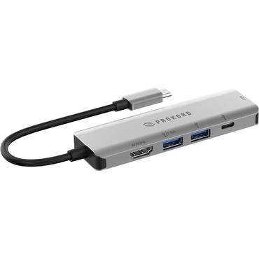 Prokord PD-MINI1-5PD dockingstation Ledningsf&oslash;rt USB 3.2 Gen 1 (3.1 Gen 1) Type-C S&oslash;lv