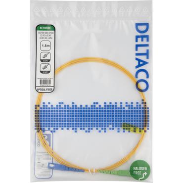 Deltaco SCSC-15-SUA InfiniBand og fiberoptisk kabel 1,5 m SC Gul
