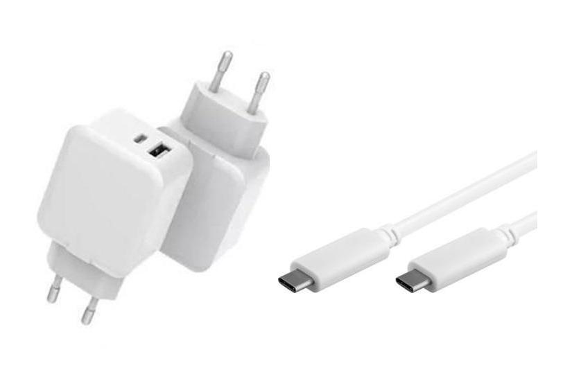 CoreParts strømforsyningsadapter - USB, 24 pin USB-C - 30 Watt - med USB-C cable (1m)