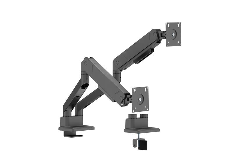 Deltaco Monitor desk dual mount gas spring, 17-35" 16 kg