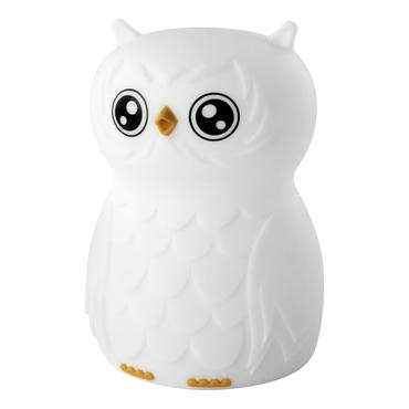 ANSMANN Nachtlicht Eule, weiß Silikon, LED-Technologie