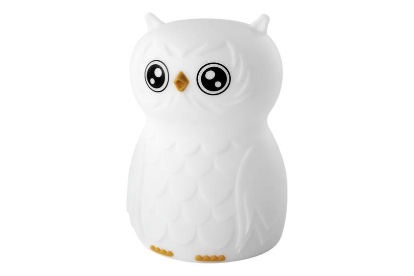 ANSMANN Nachtlicht Eule, weiß Silikon, LED-Technologie