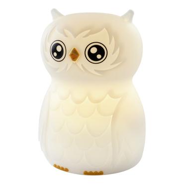 ANSMANN Nachtlicht Eule, weiß Silikon, LED-Technologie
