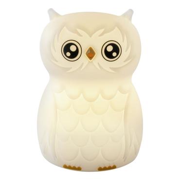 ANSMANN Nachtlicht Eule, weiß Silikon, LED-Technologie