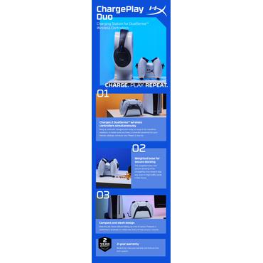 HyperX ChargePlay Duo ─ controller-opladningsstation til PS5