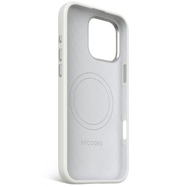 Decoded AntiMicrobial Silicone Backcover - silikonowa obudowa ochronna do iPhone 16 Pro Max kompatybilna z MagSafe (stone gray)