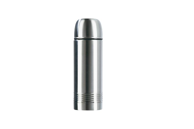 emsa Insulating bottle SENATOR, 1.0 liter, stainless steel high-quality, vacuum-insulated stainless steel piston, SAFE LOC - 1 piece (618101600)