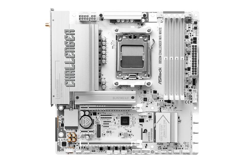 ASRock Moderkort - AMD B850 - Socket AM5 - micro ATX - DDR5 - 4 minnesplatser - 2x M.2