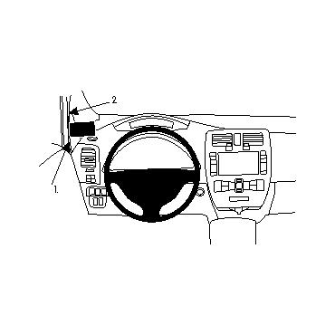 Brodit ProClip Left mount - beslag til montering