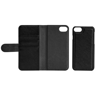 Essentials iPhone 6/7/8/SE (2020/2022) PU wall,det,3 card,Blk