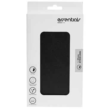 Essentials iPhone 6/7/8/SE (2020/2022) PU wall,det,3 card,Blk