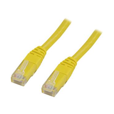 DELTACO patchkabel - 5 m - gul