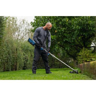 Bosch 0 600 8D0 200 børsteskærer & strengtrimmerer 40 cm Batteri Sort, Blå