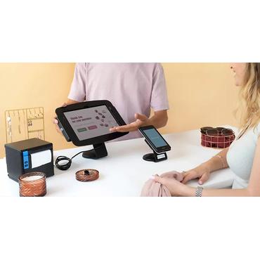 Compulocks Galaxy Tab A8 10.5" Space Enclosure Core Counter Stand or Wall Mount monteringssæt - 45° synsvinkel - for tablet - sort