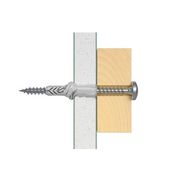 Fischer 77889 skrueanker og vægudtag 50 stk Vægstik 35 mm