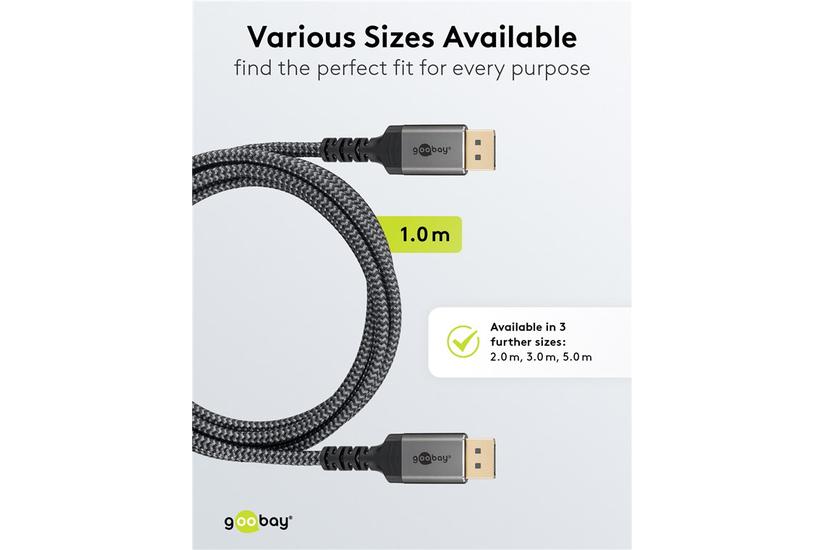 DisplayPort&trade; Cable, 3 m