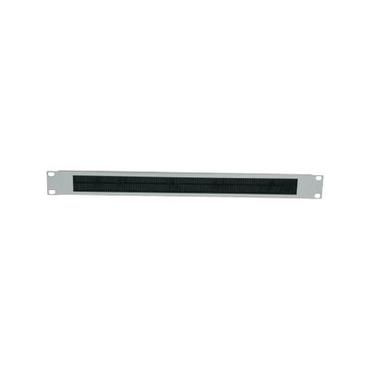 Intellinet 19" Cable Entry Panel, 1U, with Brush Insert, Black rack kabel indgangspanel med børste