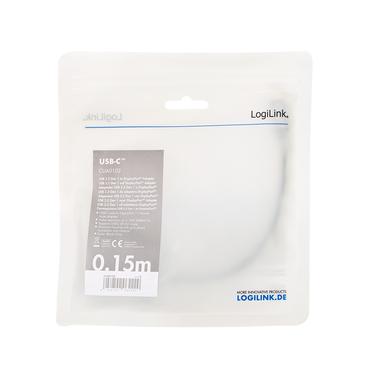 LogiLink CUA0102 kabel kønsskifter USB 3.2 Gen1 Type-C DisplayPort Sort