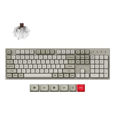 Keychron C2 Pro 8K keyboard Universal USB QWERTY US International Grey