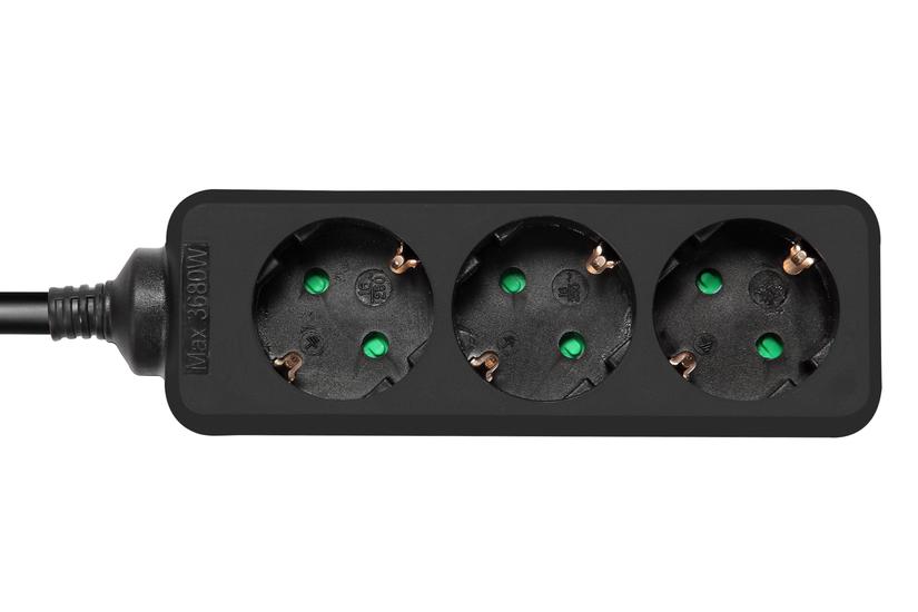 DELTACO - effektband - barnskydd, jordad - 3680 Watt