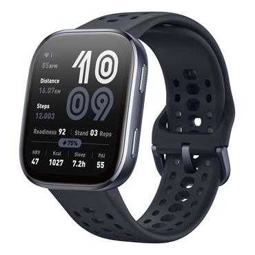 Amazfit Bip 6 Black 5 cm (1.97") AMOLED Digital 390 x 450 pixel Berøringsskærm Sort GPS (satellit)
