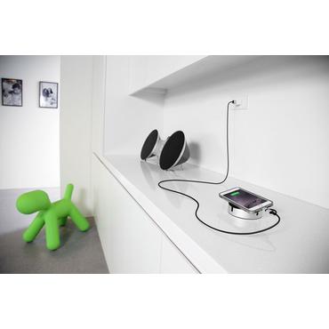 JustMobile AluCable Duo USB-kabel 1,5 m USB A Micro-USB B/Lightning Aluminium, Sort