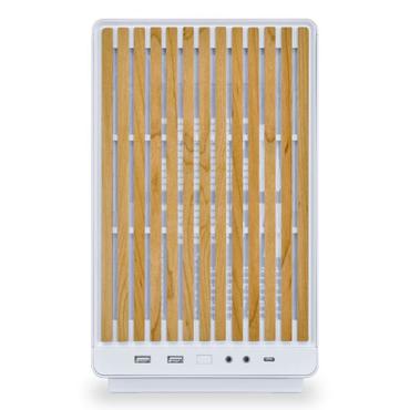 Lian Li DAN Cases A3-mATX Wood Edition weiß  PC-Gehäuse