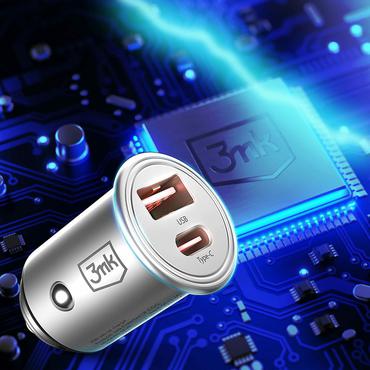 3MK Memo Hug Mobiltelefon, Laptop, Tablet Rustfrit stål USB Hurtig opladning Automatisk