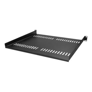 StarTech.com 1U Vented Server Rack Cabinet Shelf, 16in Deep Fixed Cantilever Tray, Rackmount Shelf for 19" AV/Data/Network Equipment Enclosure w/ Cage Nuts & Screws, 44lbs Weight Capacity