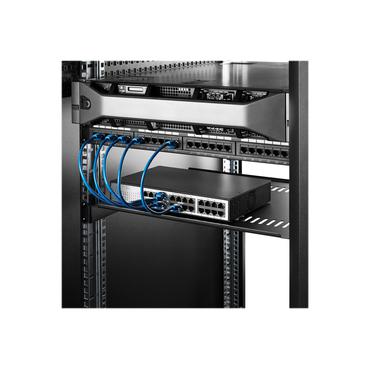 StarTech.com 1U Vented Server Rack Cabinet Shelf, 16in Deep Fixed Cantilever Tray, Rackmount Shelf for 19" AV/Data/Network Equipment Enclosure w/ Cage Nuts & Screws, 44lbs Weight Capacity