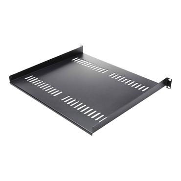StarTech.com 1U Vented Server Rack Cabinet Shelf, 16in Deep Fixed Cantilever Tray, Rackmount Shelf for 19" AV/Data/Network Equipment Enclosure w/ Cage Nuts & Screws, 44lbs Weight Capacity
