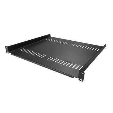 StarTech.com 1U Vented Server Rack Cabinet Shelf, 16in Deep Fixed Cantilever Tray, Rackmount Shelf for 19" AV/Data/Network Equipment Enclosure w/ Cage Nuts & Screws, 44lbs Weight Capacity - 1U Network Rack Shelf (CABSHELF116V) - rackhylde - 1U
