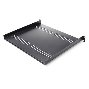 StarTech.com 1U Vented Server Rack Cabinet Shelf, 16in Deep Fixed Cantilever Tray, Rackmount Shelf for 19" AV/Data/Network Equipment Enclosure w/ Cage Nuts & Screws, 44lbs Weight Capacity - 1U Network Rack Shelf (CABSHELF116V) - rackhylde - 1U