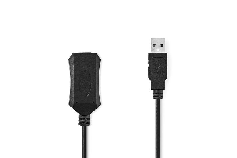 Nedis CCGL60EXTBK100 USB-kabel USB 2.0 10 m USB A Sort