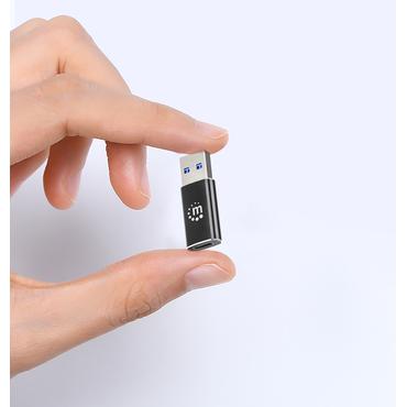 MANHATTAN USB-A auf USB-C Adapter USB 3.2 Gen 2 10Gbps