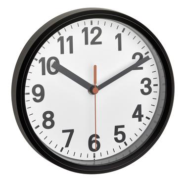 TFA 60.3538.01 Analogue radio wall clock black