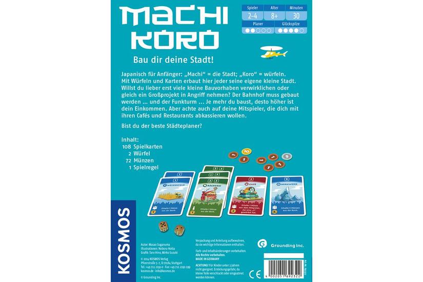 Kosmos Machi Koro Brætspil Økonomisk simulering