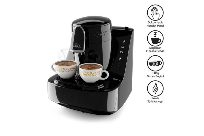 Arzum Kaffemaskine - 710 W - Sort, Krom